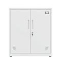 RONSHIN Metal Storage Cabinet with 2 Doors 4 Partitions 5 Storage Spaces Locking Steel Storage Cabinet for Home Office Garage Utility Room Steel High Storage Cabinet