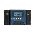 Htovila Charge Controller 60A Solar Panel Battery 4 Solar Panel Battery 4 USB Output Parameter LCD Display Auto Solar Panel Solar 12/24V Adjustable Parameter LCD Output Adjustable Parameter