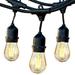 Brightech Ambience Pro - Waterproof LED Outdoor String Lights - Hanging Dimmable Vintage Edison Bulbs - 48 Ft Commercial Grade Patio Lights Christmas Cafe Ambience in Your Backyard 2W 15 Bulbs