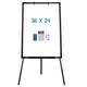 Maxtek Easel Whiteboard - Magnetic Portable Dry Erase Easel Board 36 x 24 Tripod Whiteboard Height Adjustable Flipchart Easel Stand White Board for Office or Teaching at Home & Classroom (Black)