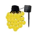 Fresh Fab Finds Globe String Solar Lights 30 Ball LED Fairy Solar Lamps 8 Lighting Modes IP65 Waterproof Decorative Lamp - Black