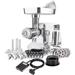 STX Turboforce 3000 Series 7-In-1 Powerful Size #12 Electric Meat Grinder W/Foot Pedal â€¢ Cold Press Juicer â€¢ Sausage Stuffer â€¢ Kubbe Kit â€¢ Patty Press â€¢ Meat Claws â€¢ 3 S/S Blades â€¢ 4 Grinding Plates