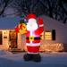 Santa Claus Ornament Toy Santa Inflatables Christmas Scenes Christmas Reindeer Decoration Outdoor Christmas Inflatables