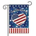 4th of July Patriotic Garden Flags 30*45cm Yard Flag Independence Day Welcome Small Vertical Lawn Signs BannersStyle:Style 4;
