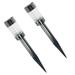 2pcs Solar Lawn Stake Lights Pathway Walkway LED Stake Lamp Lawn Plug in Lights Stainless Steel Outdoor Solar Lights LED Landscape Lighting
