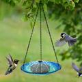 Weloille Outdoor Garden Garden Floating Fountain Hanging Bird Feeder Bird Bathtub