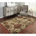 Copper Grove Pyhajarvi Floral Area Rug Burgundy 8 x11 Floral & Botanical Abstract Graphic Pet Friendly Stain Resistant 8 x 10 Sets Outdoor