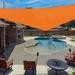 X 9 X 10.3 Sun Shade Sail Right Triangle Outdoor Canopy Cover UV Block For Backyard Porch Pergola Deck Garden Patio (Orange)