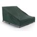 KUF Double Chaise Lounge Covers - Light Weight Material Weather Resistant Elastic Hem Seating and Chair Covers-Green