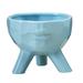 Ceramic Planter Pots Human Shape Planting Flower Pots Bonsai Holder Pen Brush Holder for Patio Home Office Garden Desk Decoration Sky- blue