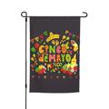 Cinco De Mayo Garden Flag Polyester Flags 12 x 18 Inches Party Wedding Festival Birthday Home Decoration Patriotic Sports Events Parades