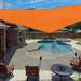 X 10 X 12.2 Sun Shade Sail Right Triangle Outdoor Canopy Cover UV Block For Backyard Porch Pergola Deck Garden Patio (Orange)