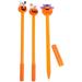 3 Pcs Halloween Pumpkin Gel Pen Ball Point Pens Black Kawaii for Students Cute Adorable Sign Fountain