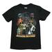 Star Wars Mens T-Shirt - Distressed Movie Poster Battle With Vader At Last (Large)