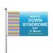 World Down Syndrome Day Outdoor Banner 3x5 Ft Double Sided Outdoor Flag With Flag Grommets Yard House Flags Party Farmhouse DÃ©cor Banner