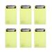 6 Pcs Clip Board A4 Profile Clipboard Folders Plastic Translucent Backing Plate Clipboards School Supplys Desk Colored