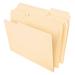 Pendaflex File Folders Letter Size 8-1/2 x 11 Classic Manila 1/3-Cut Tabs in Left Right Center Positions 100 Per Box (65213)