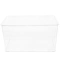 Transparent Storage Box Desktop Decorative Plastic Organizer Box Storage Box