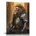 ONETECH Lion God Armor Of God God Wall Art Religion Wall Art Poster Wall Art Paintings Canvas Wall Decor Home Decor Living Room Decor Aesthetic Prints