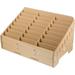 Wooden Storage Box Desktop 24 Compartments Phone Storage Holder Home Supplies
