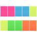 10Pcs Plastic Memo Notes Sticky Memo Pad Clear Memo Sticker Transparent Note Pads