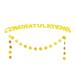 Garland Celebration Banners College Party Sign Graduation Banners Decoration Photo Prop Graduation Season Flag The Sign Paper