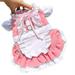 French Maid Pet Costume Dog Cat Lolita Dress Bulldog Bichon Clothing With D-Ring