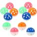 12 Pcs Hollow Bell Ball Bird Cage Toy Parrot Interesting Balls Playthings Toys Cat Portable Chew Birds