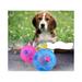 Tricky Treat Ball Interactive Food Dispensing Dog Toy Treat Ball Nontoxic Rubber Ball for Dog Chewing (Pink)
