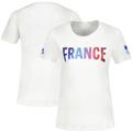 Olympische Spiele 2024 in Paris Le Coq Sportif Team France Olympic Village T-Shirt – Marshmallow – Damen