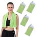 4 Packs Cooling Towels for Neck Cooling Towel (40 x 12 ) Microfiber Towel Soft Breathable Chilly Towel for Yoga Sport Gym Workout Camping More Activities