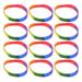 12 Pcs Women Bracelets Gay Pride Stuff Rainbow Bracelet Bracelet Rainbow Silica Gel Miss