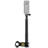 PULUZ Selfie Stick Mount Camera Adjustable Handlebar Mount Camera 1/4 Inch Screw Stick Handlebar Mount Screw Camera Mount Camera Mount Adapter PU817 Bike Stick 11/10/9/8 Inch Screw Camera PAPAPI