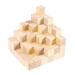 100pcs Square Wooden Pieces DIY Craft Wood Piece for Art Crafts Project