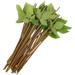 50Pcs Artificial Stems Fake Flower Stem Fake Flower Stems Artificial Flower Stems Green Leaves Stems