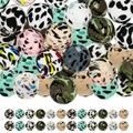 50 Pcs Silicone Bead Kit Jewlery Simple Spacer Beads Acrylic for Suncatchers Decorative Jewelry Making Baby