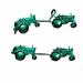 Kurt Adler 10-Light Tractor Light Set Green