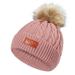 Lolmot 1-11 Years Girls Boys Kids Winter Warm Beanie Hat Knit Thick Ski Cap with Faux Fur Pompom Cute Toddler Warm Knitted Head Cap