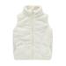 Juebong Deals Baby Kids Boys Girls Fuzzy Sherpa Vest Coat Faux Sleeveless Winter Vest Fleece Zip up Cute Soft Jackets Outwear for Toddler Fleece Plush Waistcoat Quilted Gilet Top Kids Gift