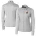 Women's Cutter & Buck Gray Toledo Mud Hens Stealth DryTec Hybrid Quilted Full-Zip Windbreaker Jacket