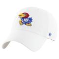 Men's '47 White Kansas Jayhawks Clean Up Adjustable Hat