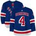 Braden Schneider New York Rangers Game-Used #4 Blue Set 1 Jersey from the 2023-24 NHL Season
