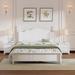 3-Pieces Bedroom Sets, Queen Size Wood Platform Bed and Two Nightstands