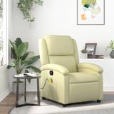 vidaXL Recliner Chair Wingback Furniture Home Theater Cinema Real Leather