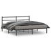 vidaXL Metal Bed Frame with Headboard Mattress Foundation Bedroom Furniture