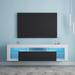 TV Stand 160 LED Wall Mounted Floating 63" TV Stand, Entertainment Center with Storage for Living Room