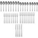 Oneida Chefs Table Hammered 45-Piece Everyday Flatware Set, Service for 8, 18/0 Stainless Steel,Silverware Set