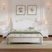 3-Pieces Bedroom Sets, Queen Size Wood Platform Bed with Two Storage Nightstands and Headboard