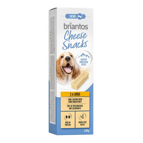 Briantos Cheese Snack für Hunde - Groß (2 x 140 g)