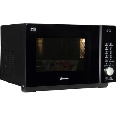 BAUKNECHT Mikrowelle "MF 258 B", schwarz, B:49cm H:32,5cm T:46,8cm, Mikrowellen_Minibacköfen_Kleinküchen, intelligente Technologie ohne Drehteller